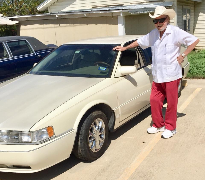 texas legend johnny bush donates his cadillac to the heart of texas country music museum