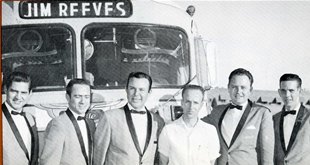 Jim Reeves and the Blue Boys in Front of Tour Bus